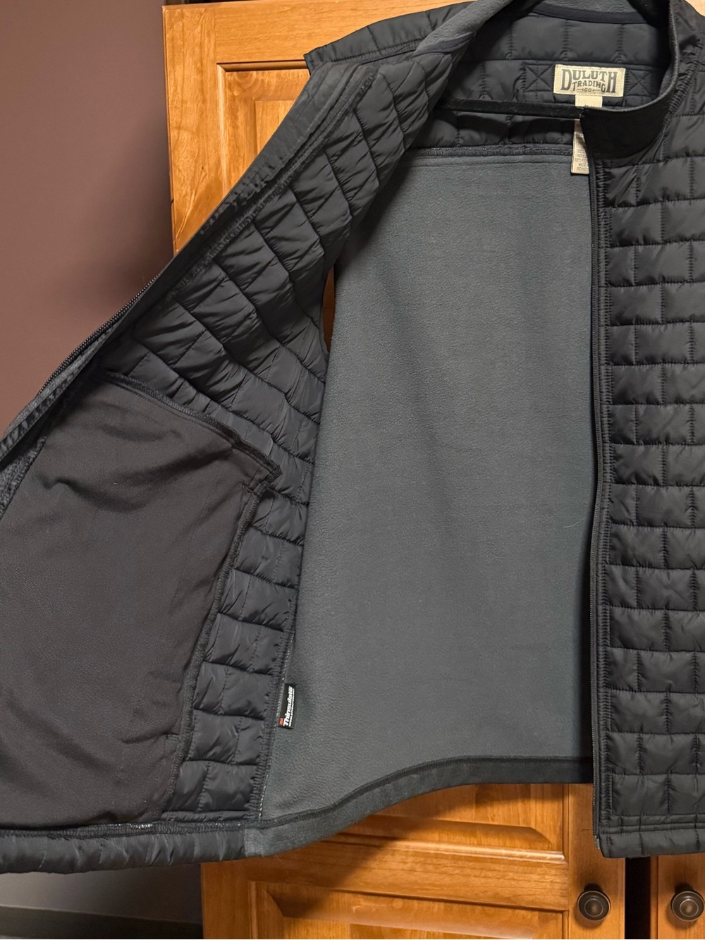Duluth Men's Black Quilted Vest (XL) - Picture 2 of 9